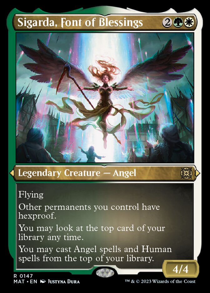 Image of Sigarda, Font of Blessings (Foil Etched) [March of the Machine: The Aftermath]