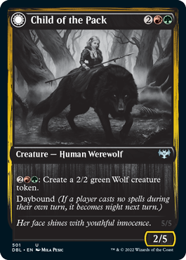 Image of Child of the Pack // Savage Packmate [Innistrad: Double Feature]