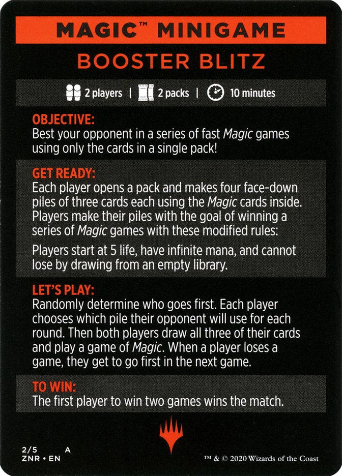Image of Booster Blitz (Magic Minigame) [Zendikar Rising Minigame]