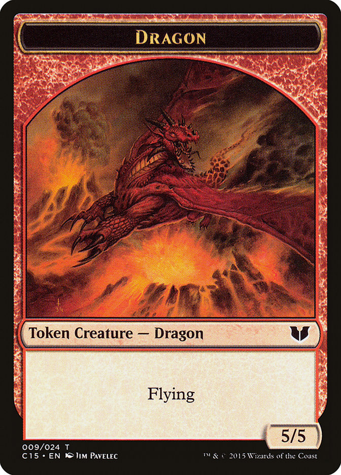 Image of Spider // Dragon Double-Sided Token [Commander 2015 Tokens]