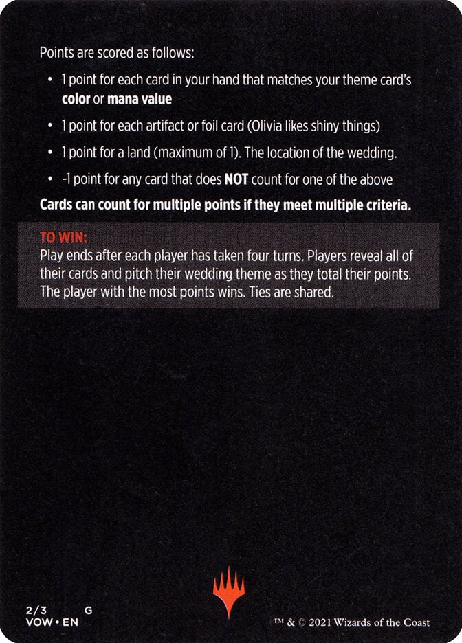 Image of Vampire Wedding Planner (Magic Minigame) [Innistrad: Crimson Vow Minigame]