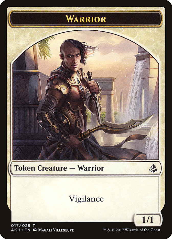 Image of Champion of Wits // Warrior Double-Sided Token [Hour of Devastation Tokens]