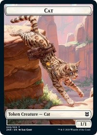 Image of Cat // Hydra Double-Sided Token [Zendikar Rising Tokens]