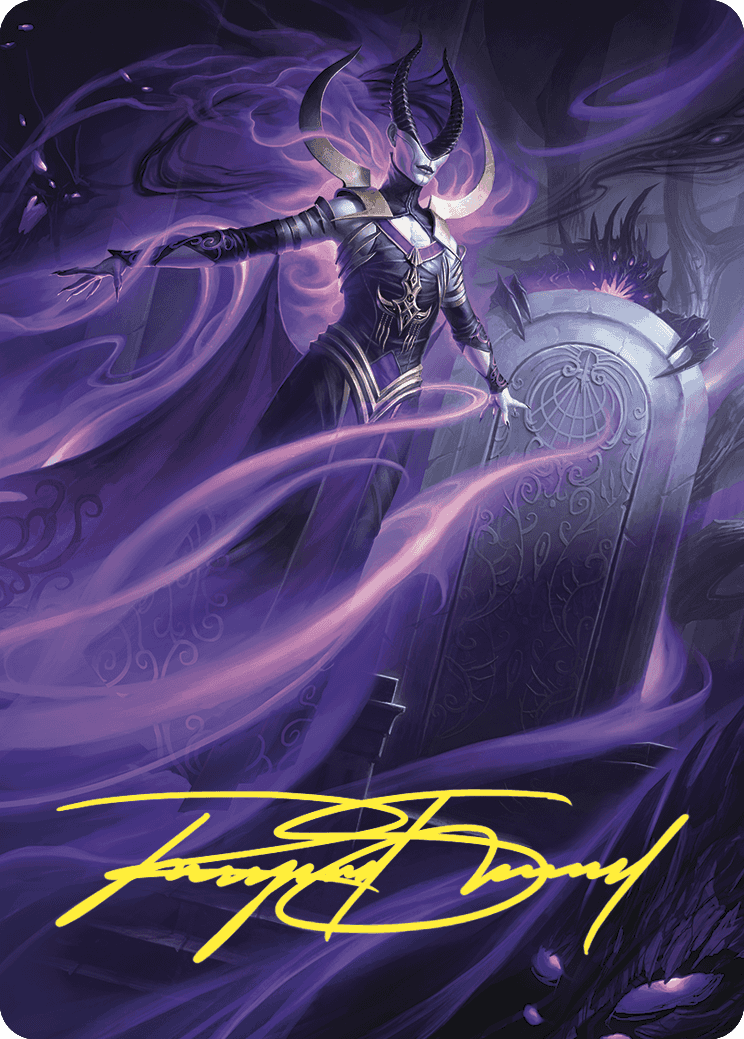 Image of Ashiok, Wicked Manipulator Art Card (10/81) (Gold-Stamped Signature) [Wilds of Eldraine Art Series]