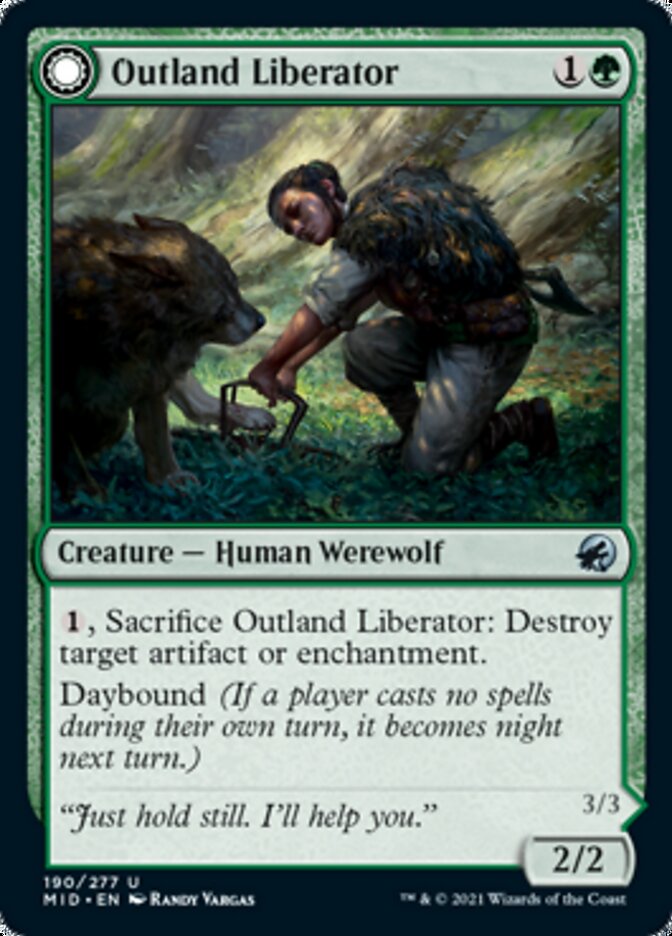 Image of Outland Liberator // Frenzied Trapbreaker [Innistrad: Midnight Hunt]