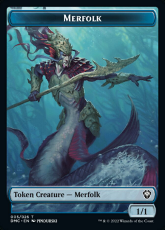 Image of Bird (002) // Merfolk Double-Sided Token [Dominaria United Tokens]