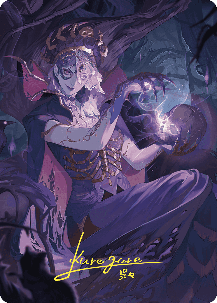 Image of Necropotence Art Card (Gold-Stamped Signature) [Wilds of Eldraine Art Series]
