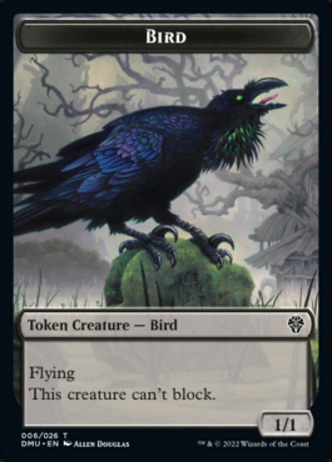 Image of Phyrexian // Bird (006) Double-Sided Token [Dominaria United Tokens]
