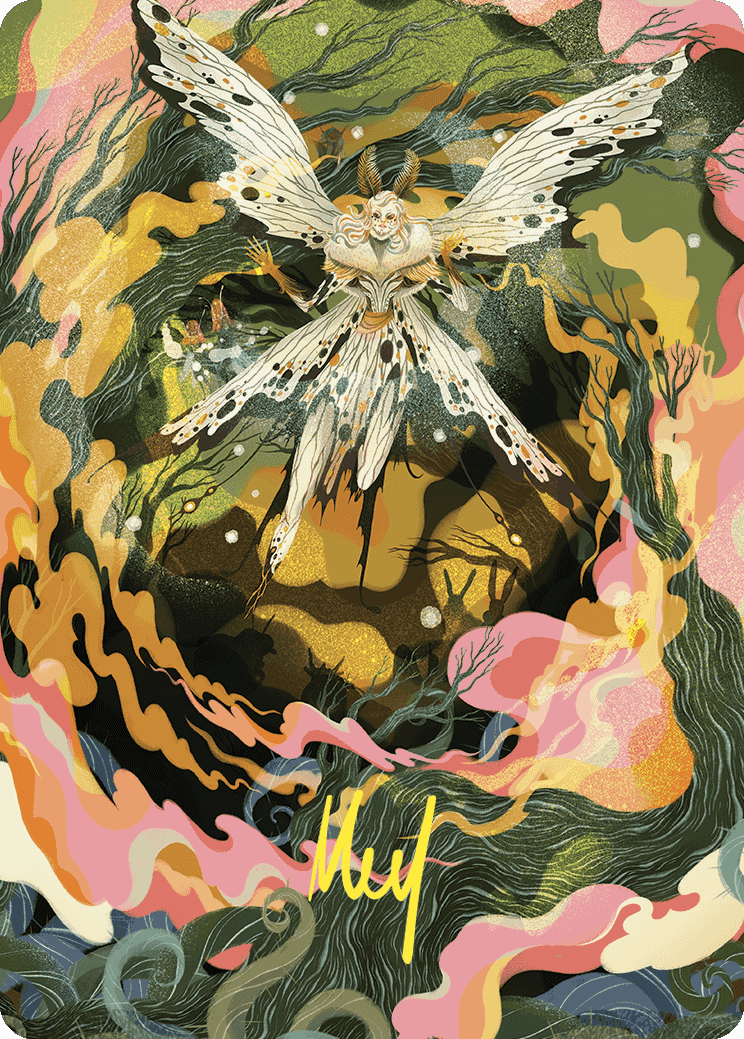 Image of Greater Auramancy Art Card (Gold-Stamped Signature) [Wilds of Eldraine Art Series]
