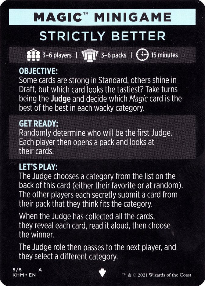 Image of Strictly Better (Magic Minigame) [Kaldheim Minigame]