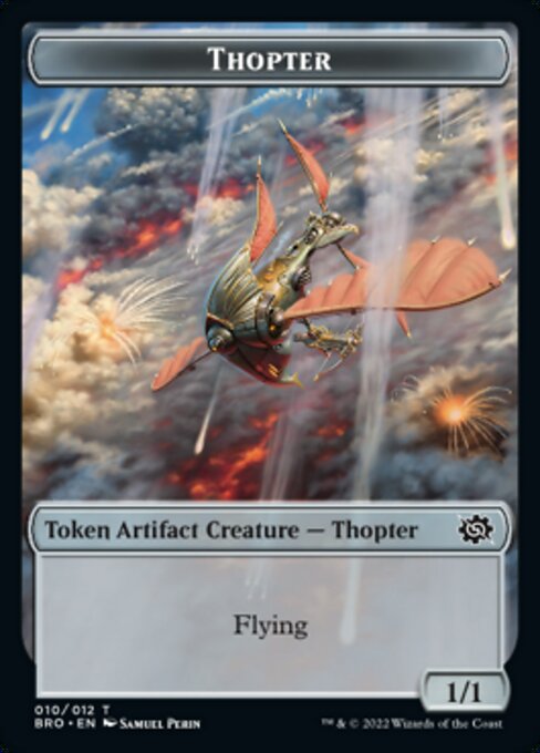 Image of Powerstone // Thopter Double-Sided Token [The Brothers' War Tokens]