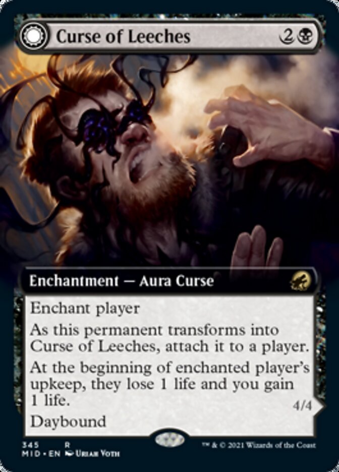 Image of Curse of Leeches // Leeching Lurker (Extended Art) [Innistrad: Midnight Hunt]