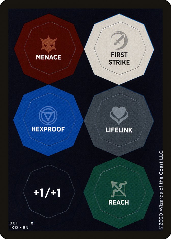 Image of Ability Punchcard (001) [Ikoria: Lair of Behemoths Tokens]