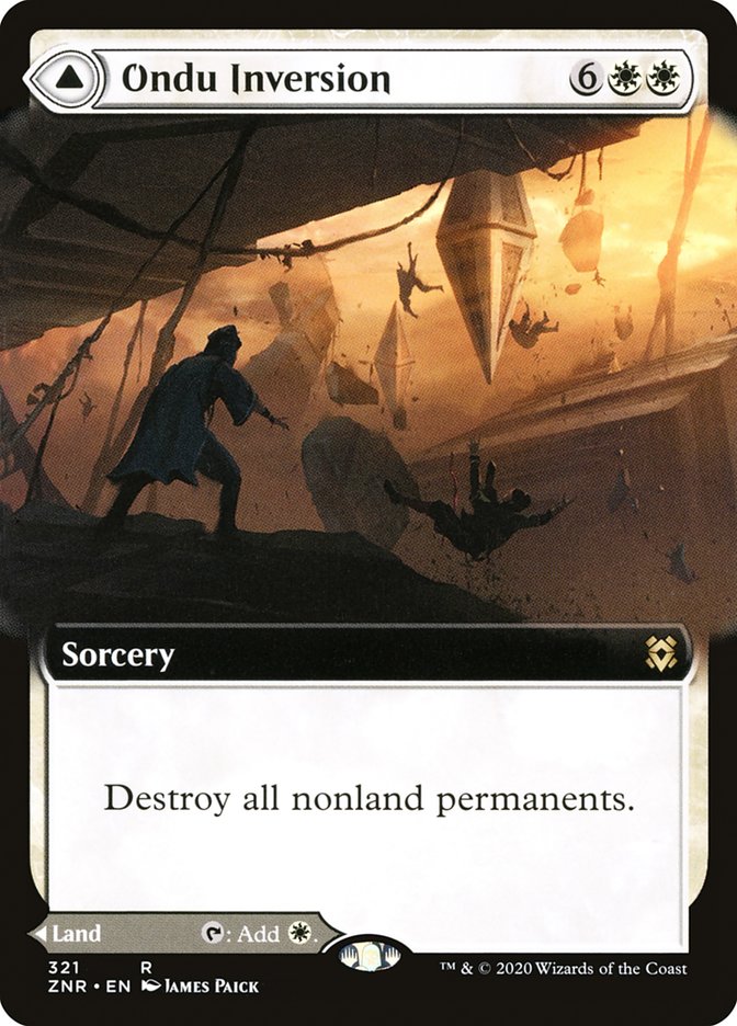 Image of Ondu Inversion // Ondu Skyruins (Extended Art) [Zendikar Rising]