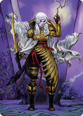 Image of The Wandering Emperor 1 Art Card [Kamigawa: Neon Dynasty Art Series]