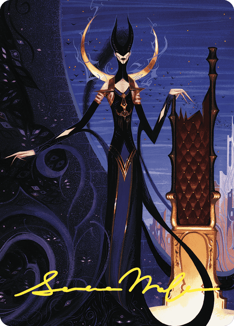 Image of Ashiok, Wicked Manipulator Art Card (57/81) (Gold-Stamped Signature) [Wilds of Eldraine Art Series]