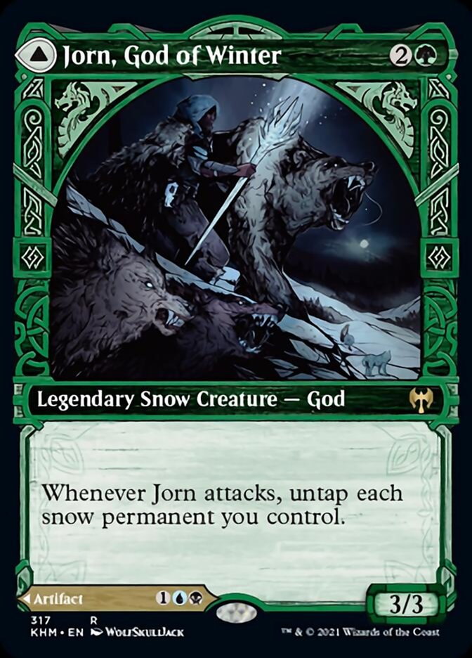 Image of Jorn, God of Winter // Kaldring, the Rimestaff (Showcase) [Kaldheim]