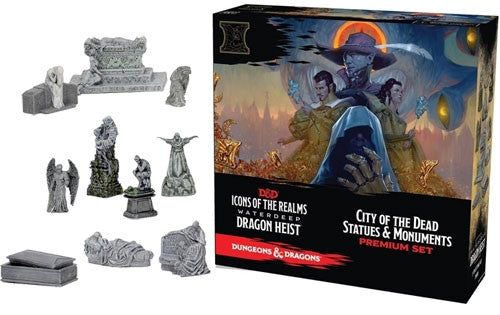 5e Icons of the Realms Waterdeep Dragon Heist City of the Dead Statues & Monuments Premium Set