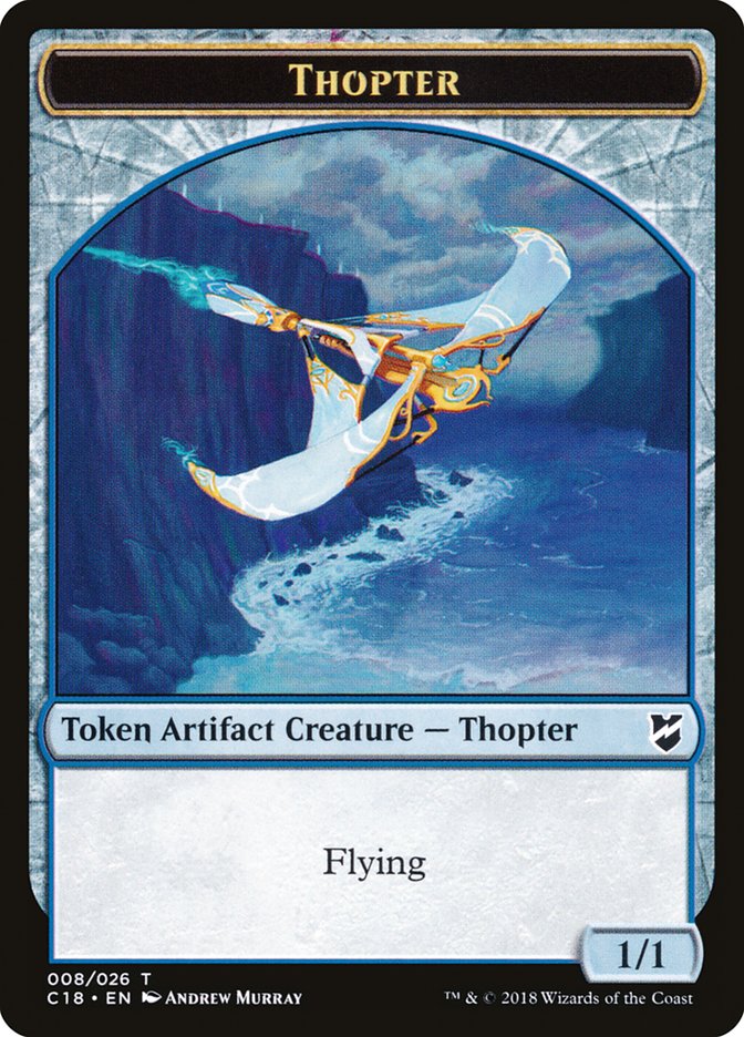 Image of Thopter Token (008/026) [Commander 2018 Tokens]