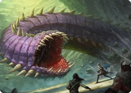 Image of Purple Worm Art Card [Dungeons & Dragons: Adventures in the Forgotten Realms Art Series]
