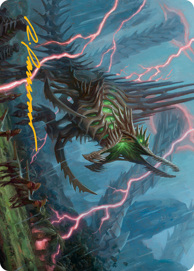 Image of Etali, Primal Sickness Art Card (Gold-Stamped Signature) [March of the Machine Art Series]
