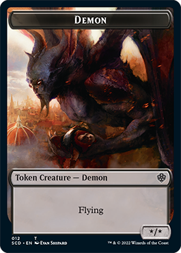 Image of Demon // Demon Double-Sided Token [Starter Commander Decks]