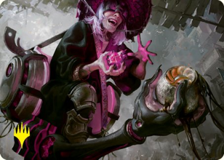 Image of Undercity Scrounger Art Card (Gold-Stamped Signature) [Kamigawa: Neon Dynasty Art Series]