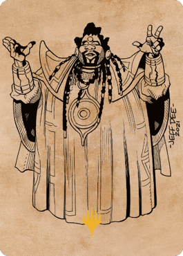 Image of Alaundo the Seer Art Card (Gold-Stamped Signature) [Commander Legends: Battle for Baldur's Gate Art Series]