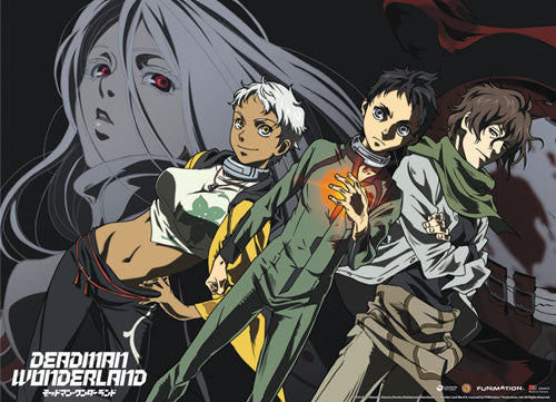 Image of DEADMAN WONDERLAND GANTA, NAGI, KARAKO, & SHIRO WALLSCROLL