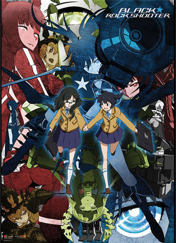 BLACK ROCK SHOOTER COLLAGE WALLSCROLL