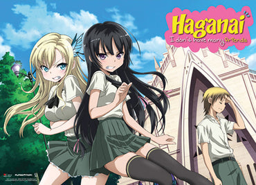 HAGANAI - ANGRY SENA AND YOZORA WITH KODAKA WALLSCROLL