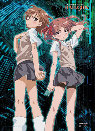 Image of A CERTAIN SCIENTIFIC RAILGUN - MIKOTO AND KUROKO WALLSCROLL