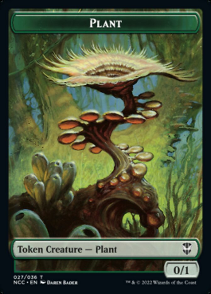 Image of Plant // Citizen Double-Sided Token [Streets of New Capenna Commander Tokens]