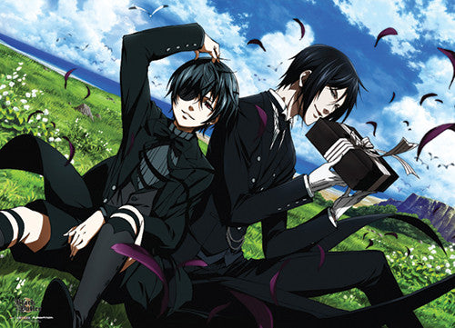 Image of BLACK BUTLER 2 - SEBASTIAN AND CIEL OUTSIDE WALLSCROLL