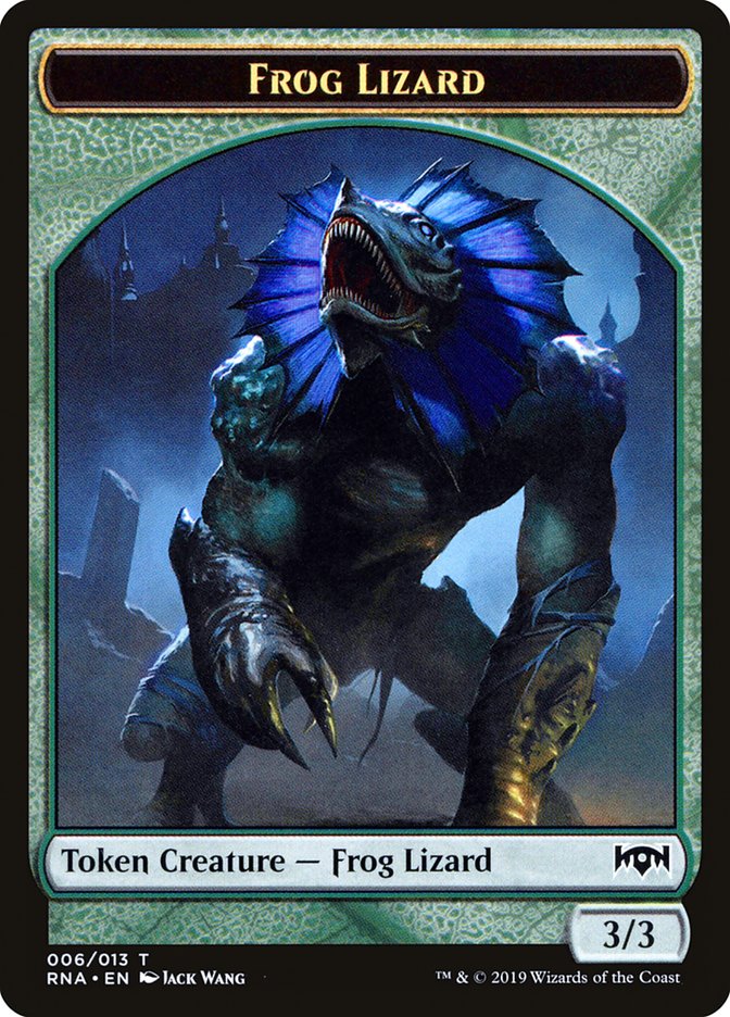Image of Ooze // Frog Lizard Double-Sided Token [Ravnica Allegiance Guild Kit Tokens]