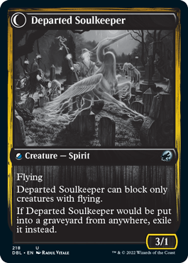 Image of Devoted Grafkeeper // Departed Soulkeeper [Innistrad: Double Feature]