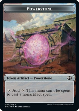 Image of Faerie // Powerstone Double-Sided Token [The Brothers' War Commander Tokens]