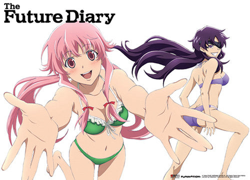 Image of FUTURE DIARY - YUNO & MINENE SWIMSUIT WALLSCROLL