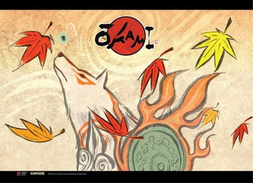 OKAMI - AMATERASU AUTUMN WALLSCROLL