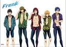 FREE! - HARUKA, MAKOTO, RIN, NAGISA AND REI WALLSCROLL