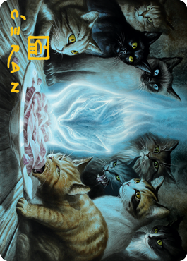 Image of Can't Stay Away Art Card (Gold-Stamped Signature) [Innistrad: Midnight Hunt Art Series]