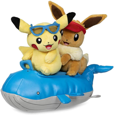 Pikachu & Eevee & Wailord Plush - 12 In.