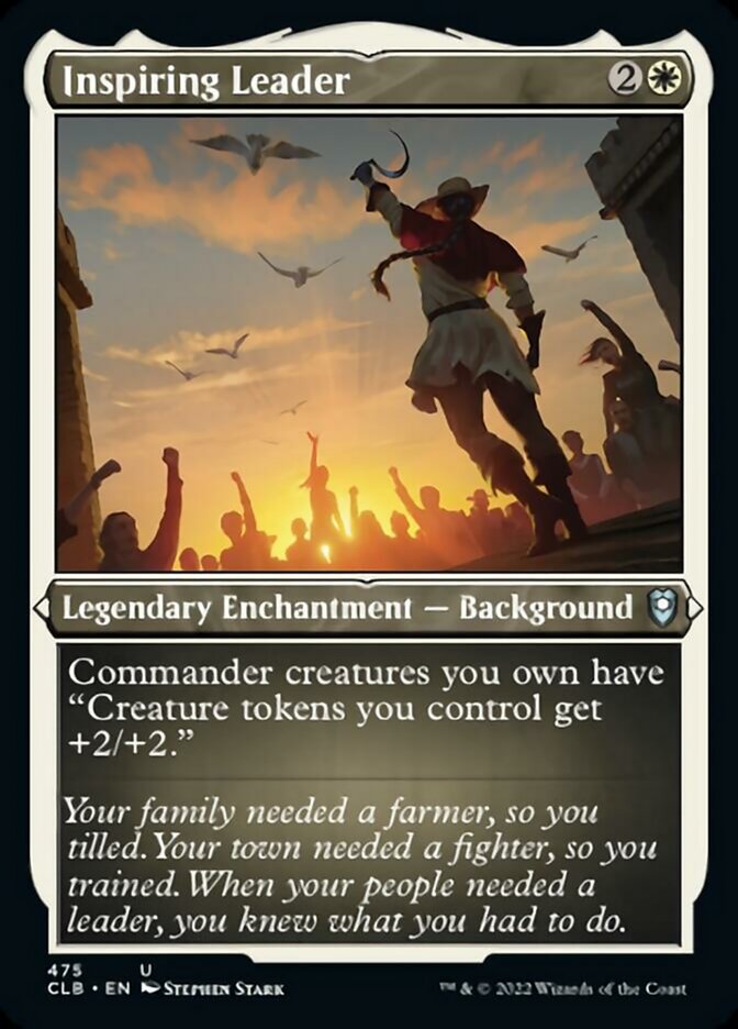 Image of Inspiring Leader (Foil Etched) [Commander Legends: Battle for Baldur's Gate]
