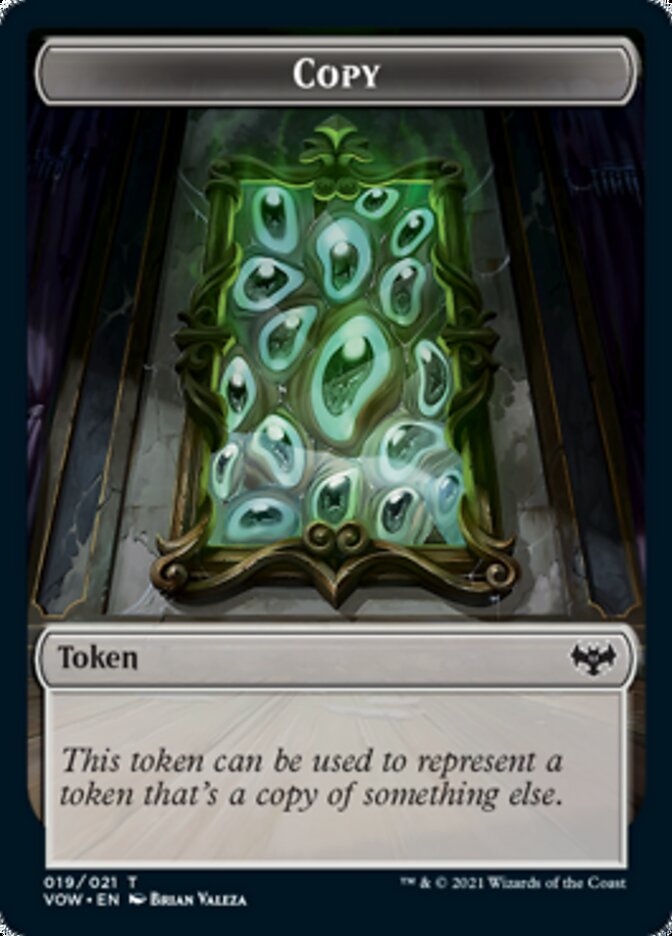 Image of Copy // Human (010) Double-Sided Token [Innistrad: Crimson Vow Tokens]