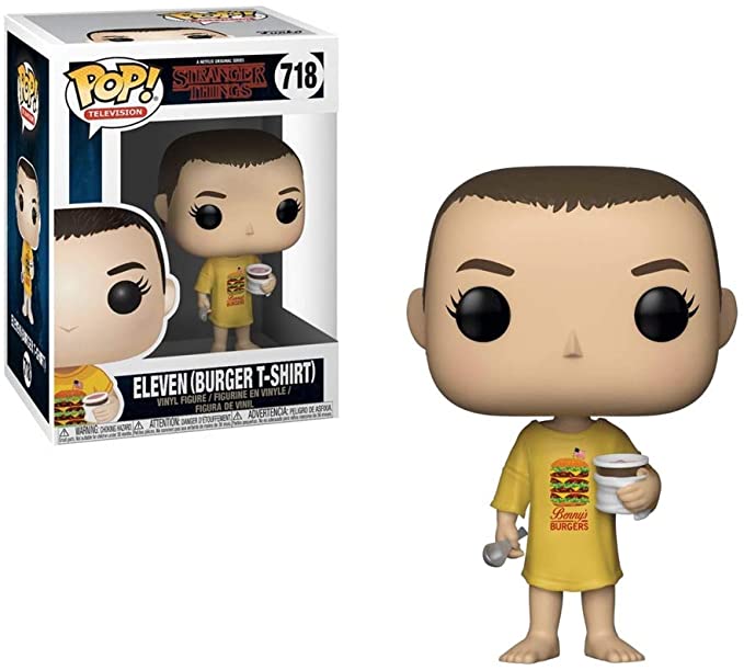 Image of Eleven #718 Burger T-Shirt (Stranger Things)