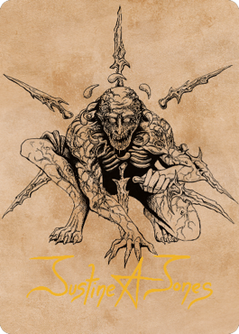 Image of Bhaal, Lord of Murder Art Card (Gold-Stamped Signature) [Commander Legends: Battle for Baldur's Gate Art Series]
