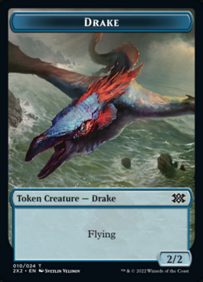 Image of Drake // Angel Double-Sided Token [Double Masters 2022 Tokens]