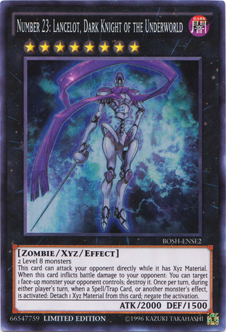 Number 23: Lancelot, Dark Knight of the Underworld [BOSH-ENSE2] Super Rare