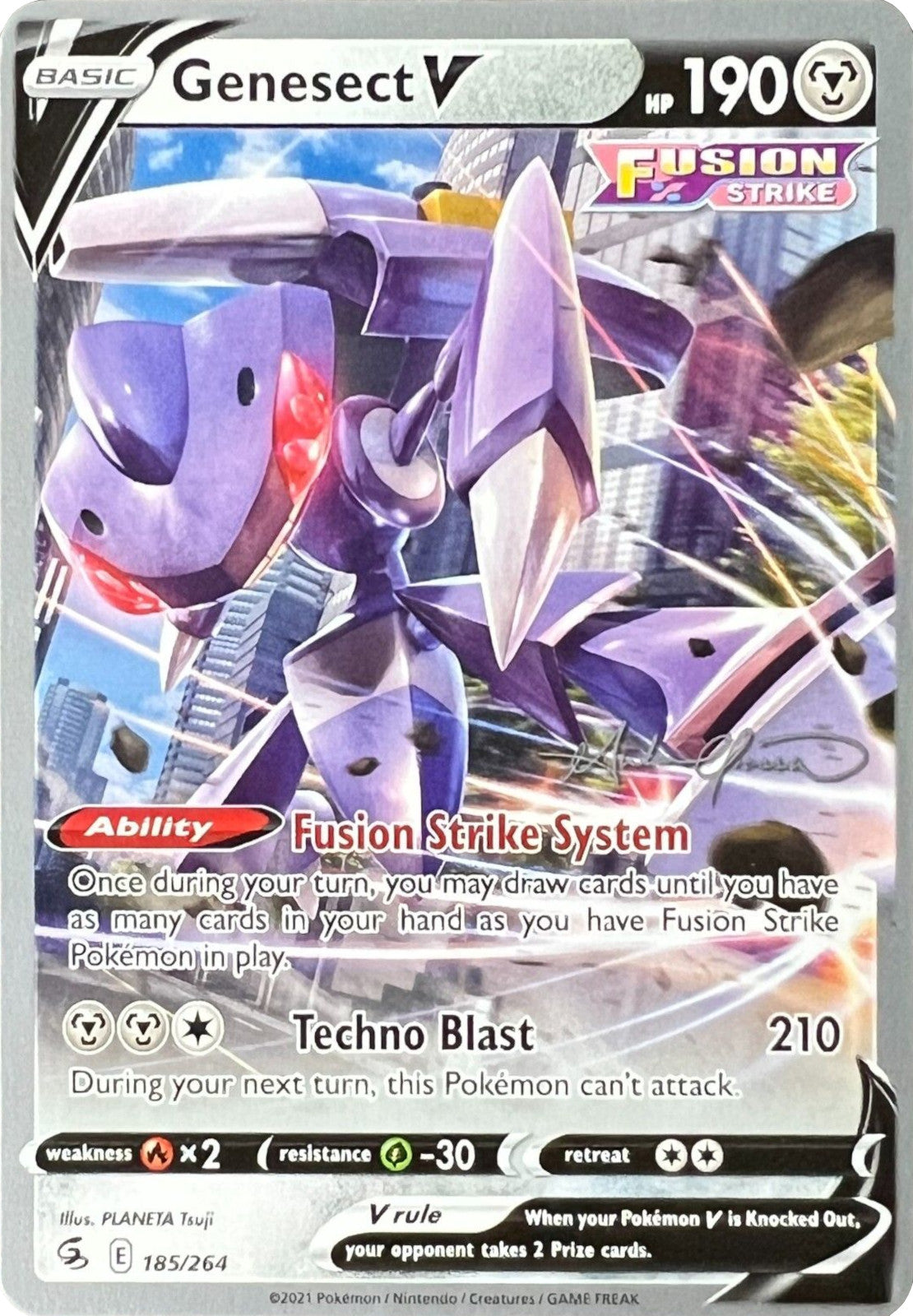 Image of Genesect V (185/264) (The Shape of Mew - Andre Chiasson) [World Championships 2022]