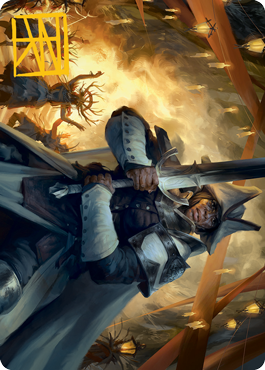 Image of Ritual Guardian Art Card (Gold-Stamped Signature) [Innistrad: Midnight Hunt Art Series]
